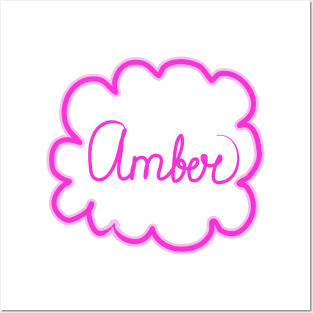 Amber. Female name. Posters and Art